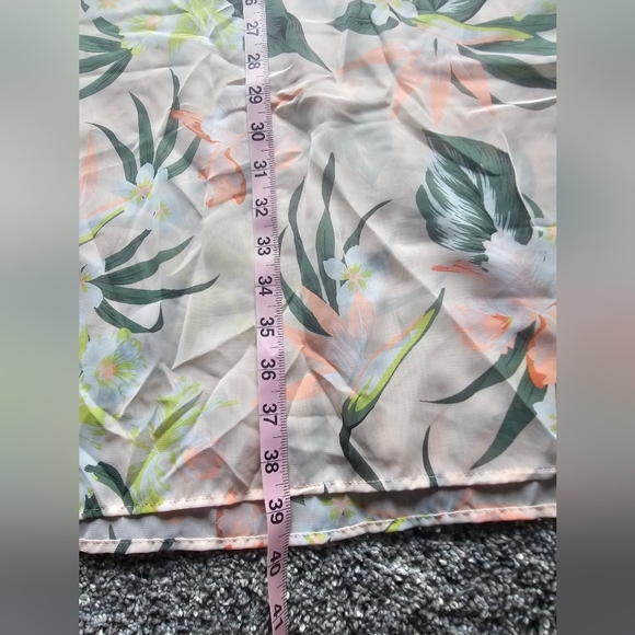 H&M Divided Floral Midi Skirt – Tropical Print, Size Large - Picture 8 of 11